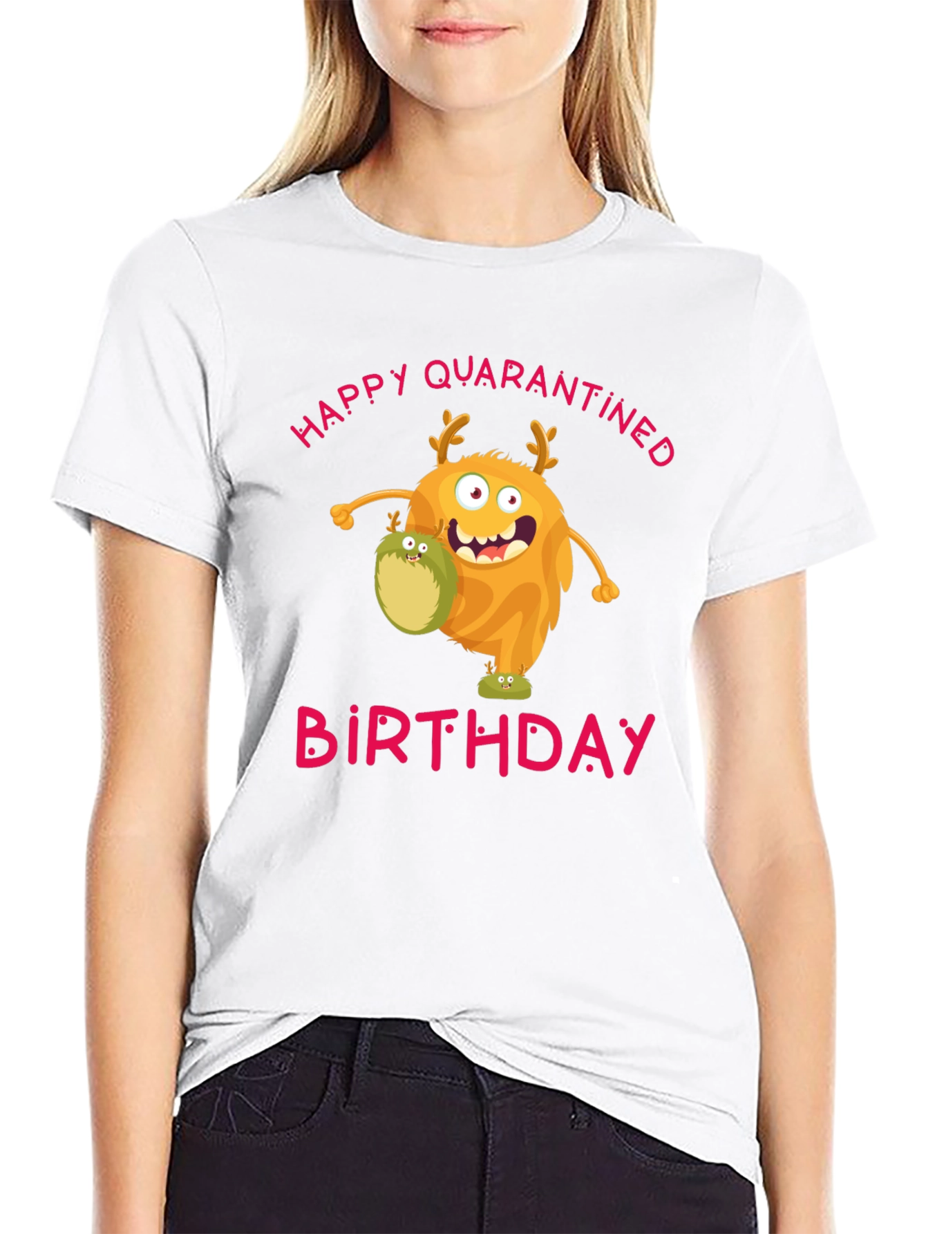 Quarantined Birthday Monster Graphic T-Shirt