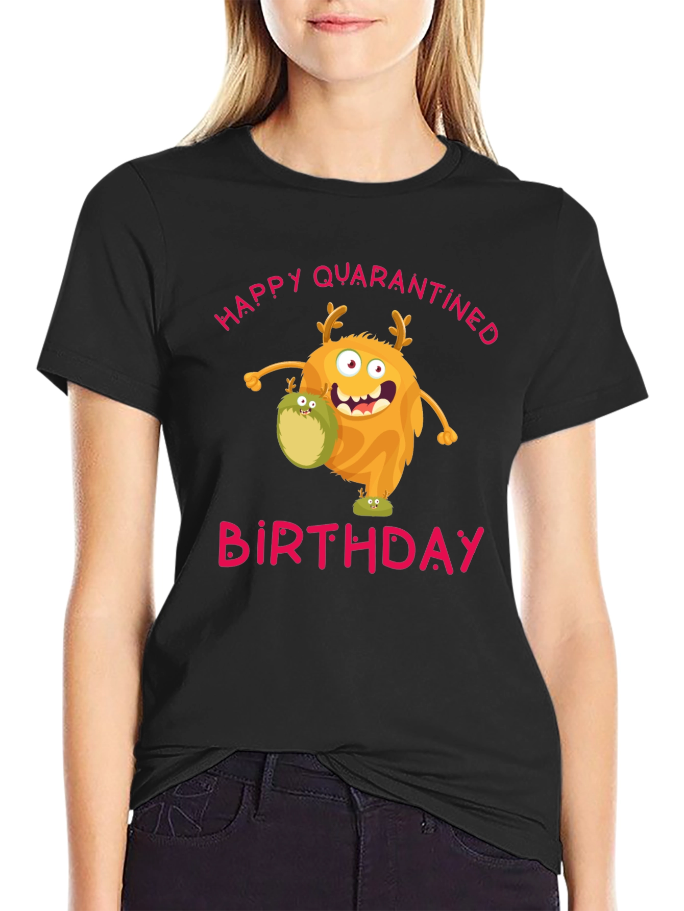 Quarantined Birthday Monster Graphic T-Shirt