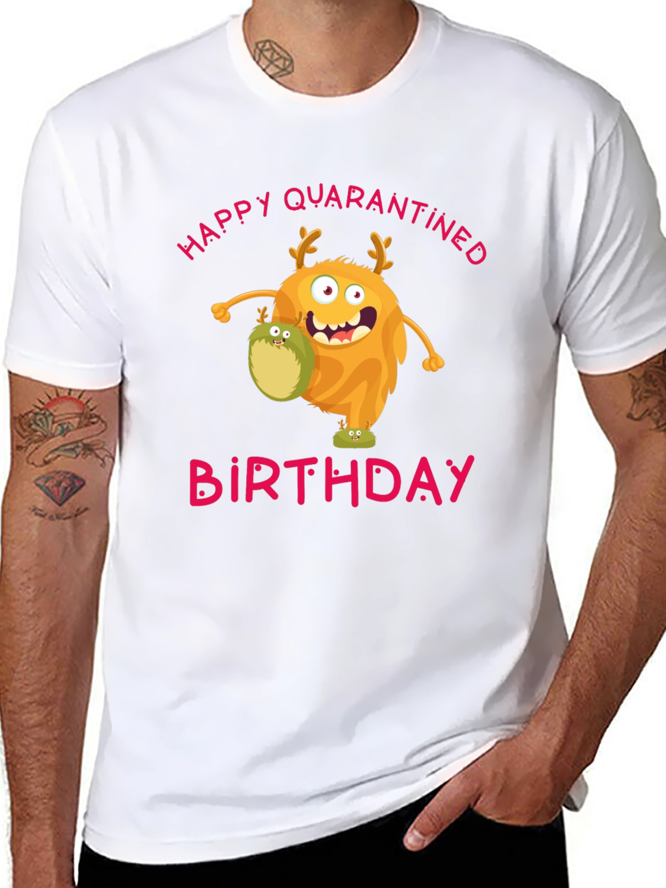 Quarantined Birthday Monster Graphic T-Shirt