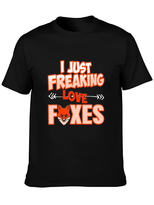 I Love Foxes Graphic Tee - Unique Fox Lover T-Shirt