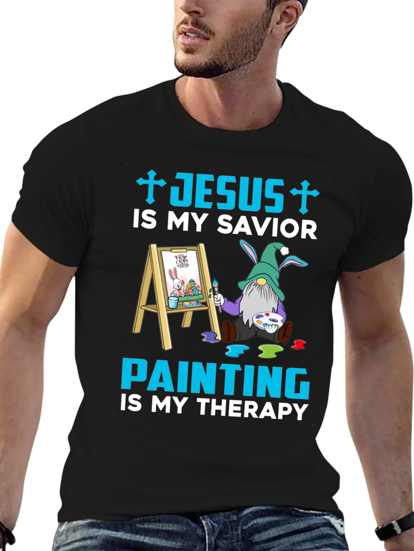 Jesus is My Savior Painting Therapy T-Shirt