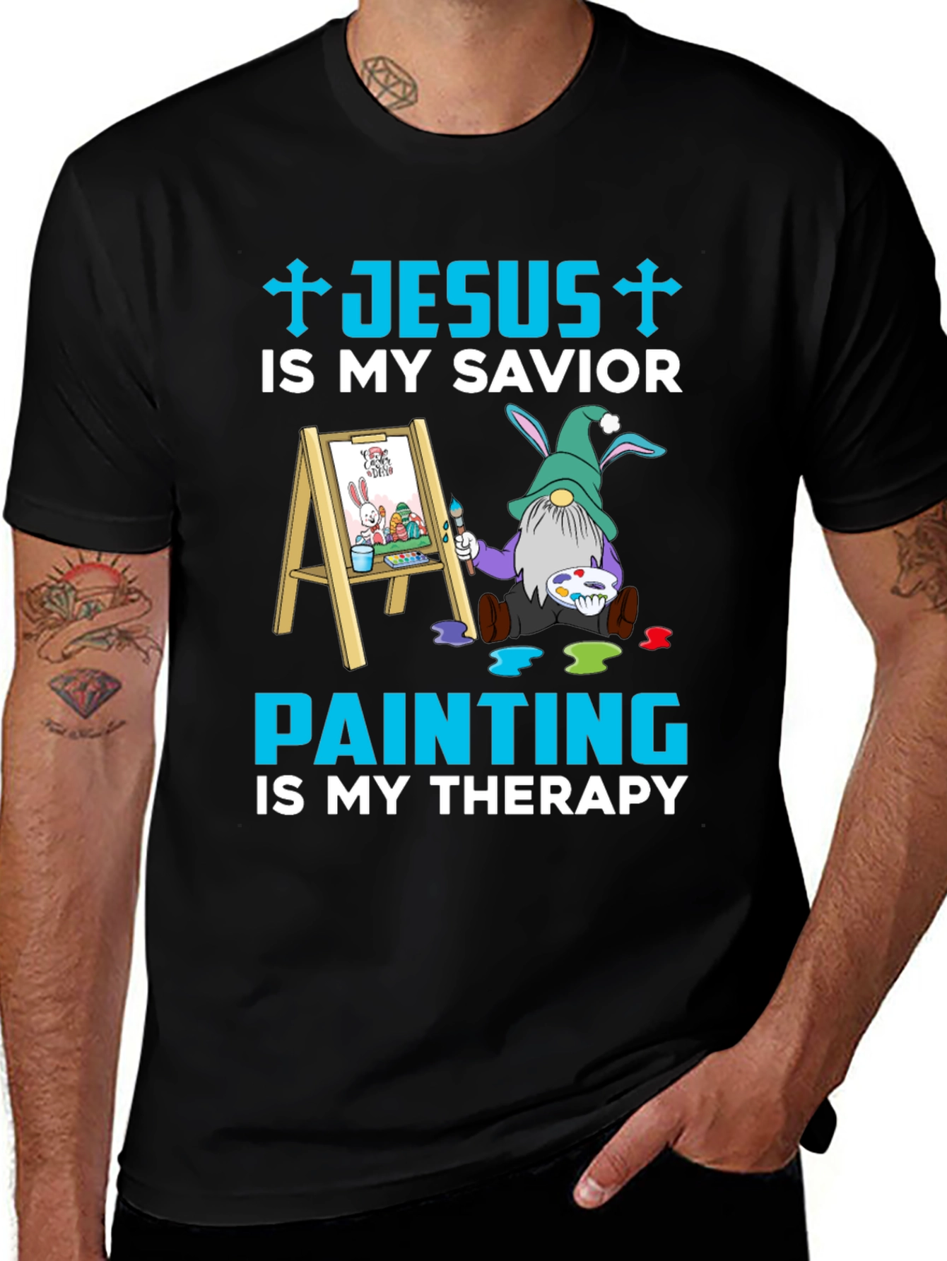 Jesus is My Savior Painting Therapy T-Shirt