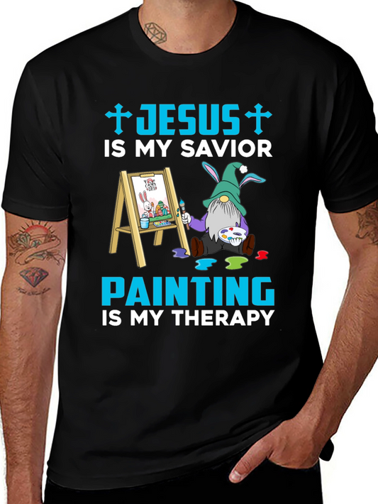 Jesus is My Savior Painting Therapy T-Shirt