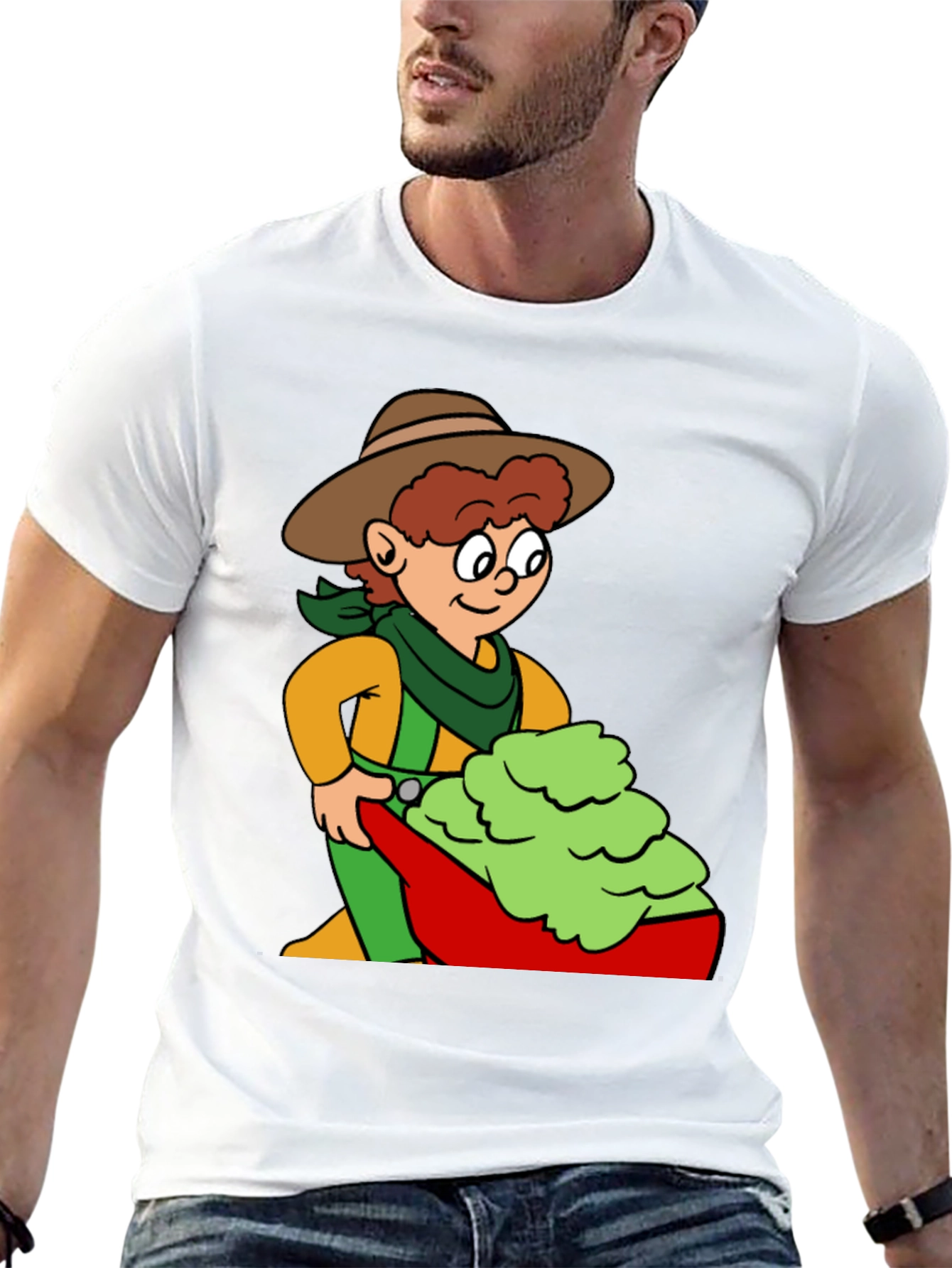 Cartoon Cowboy & Guacamole T-Shirt