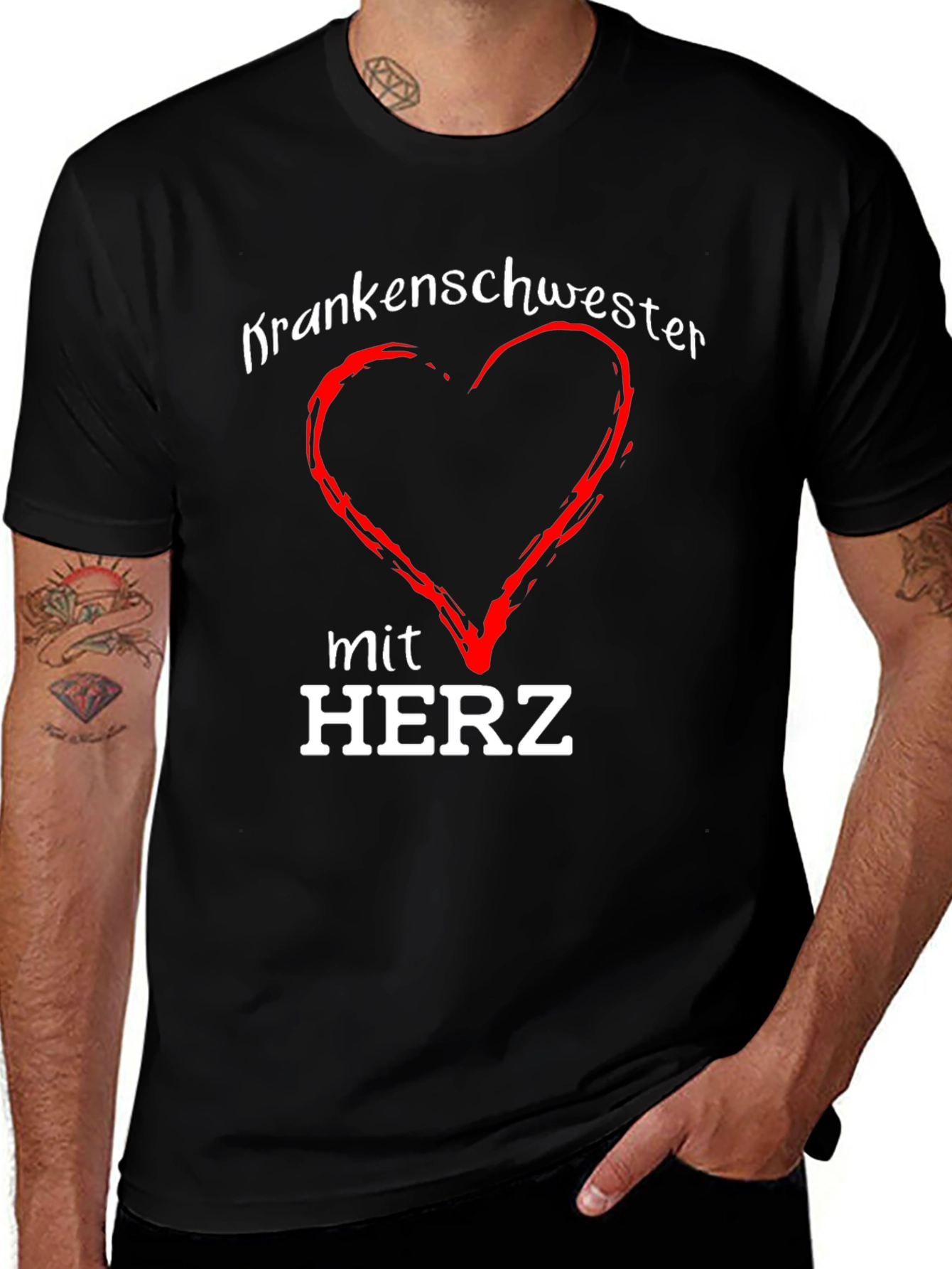 Krankenschwester mit Herz T-Shirt - Nurse with Heart