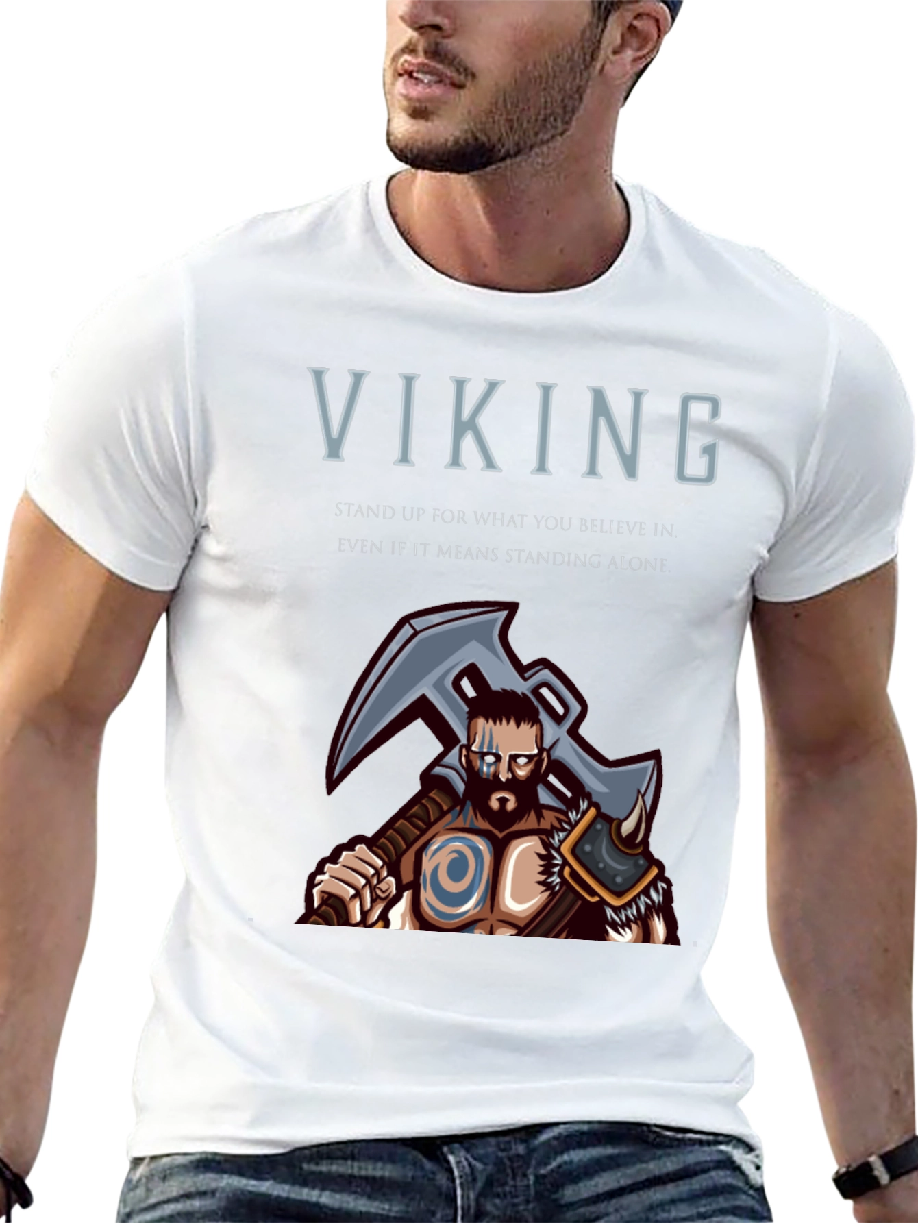 Viking Graphic T-Shirt - Stand For Your Beliefs
