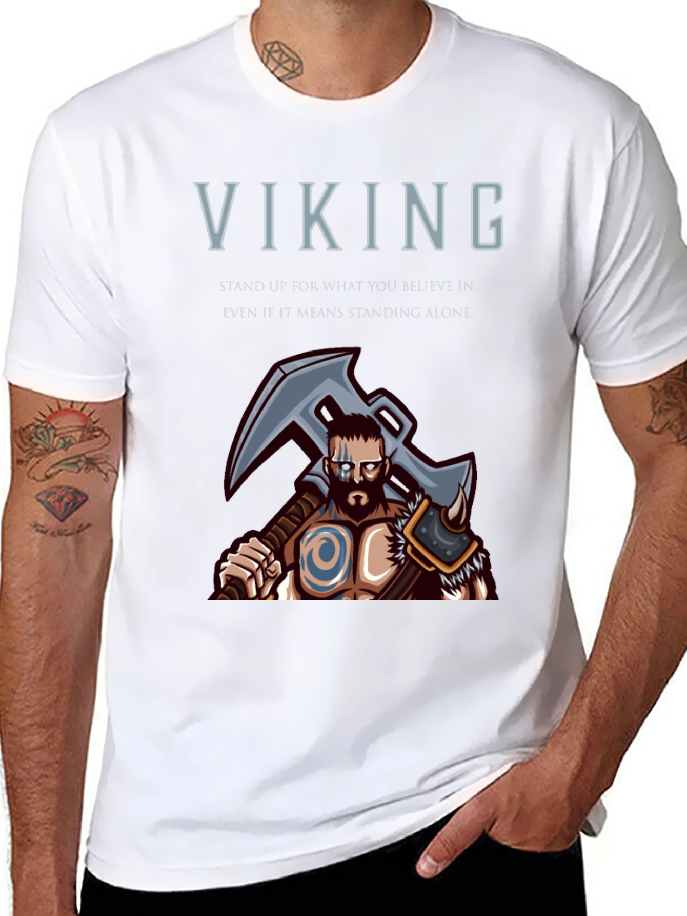 Viking Graphic T-Shirt - Stand For Your Beliefs