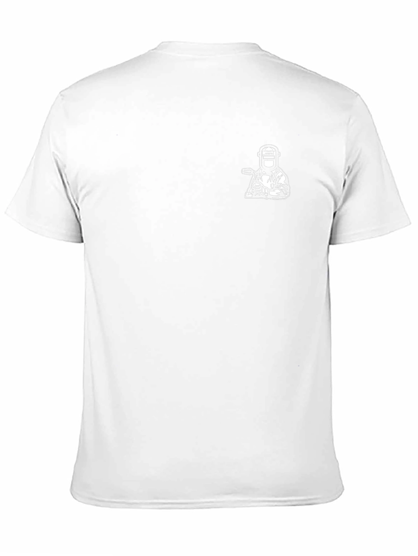 Welder Graphic T-Shirt - Black Crew Neck Tee