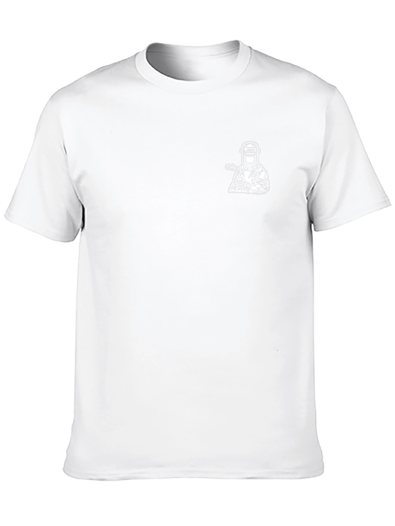 Welder Graphic T-Shirt - Black Crew Neck Tee