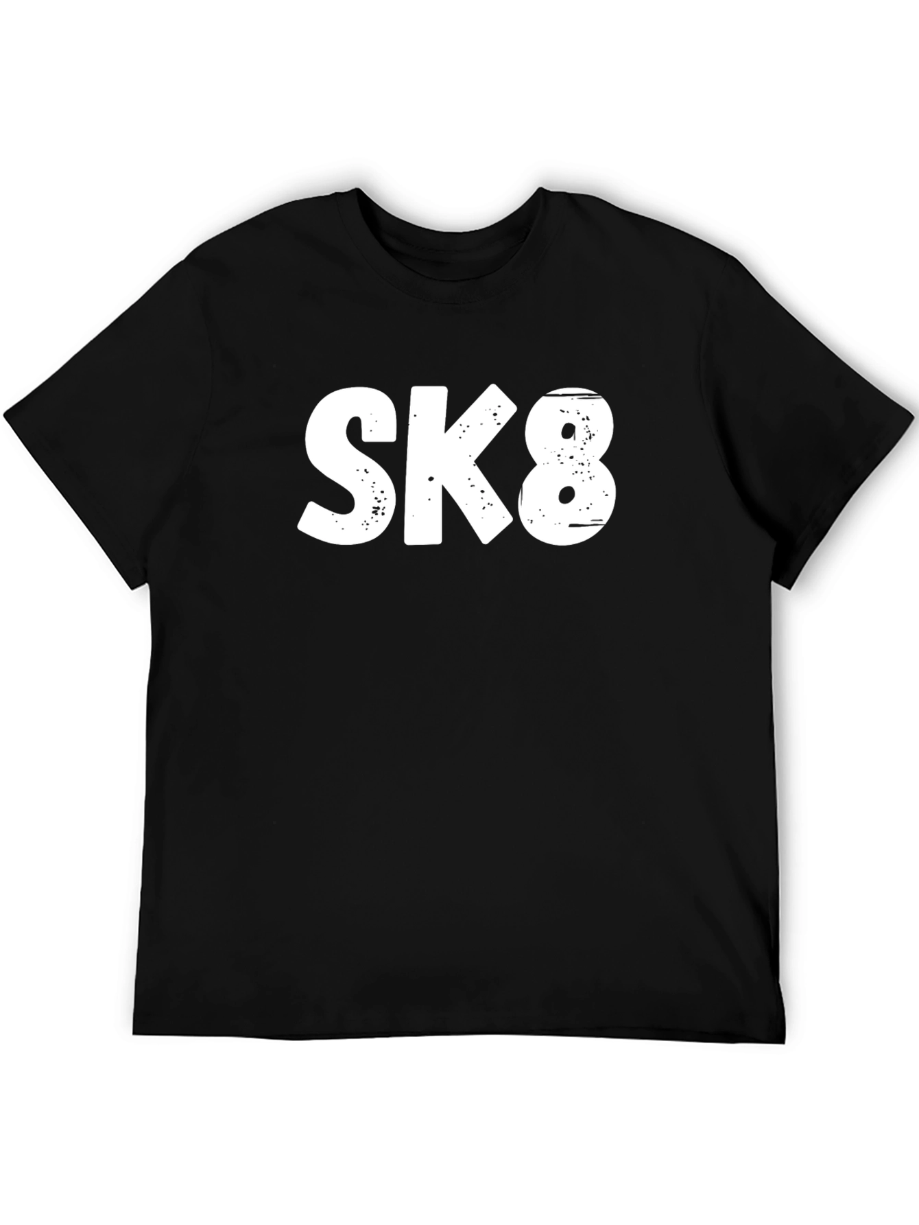 SK8 Graphic Tee - Black Casual T-Shirt