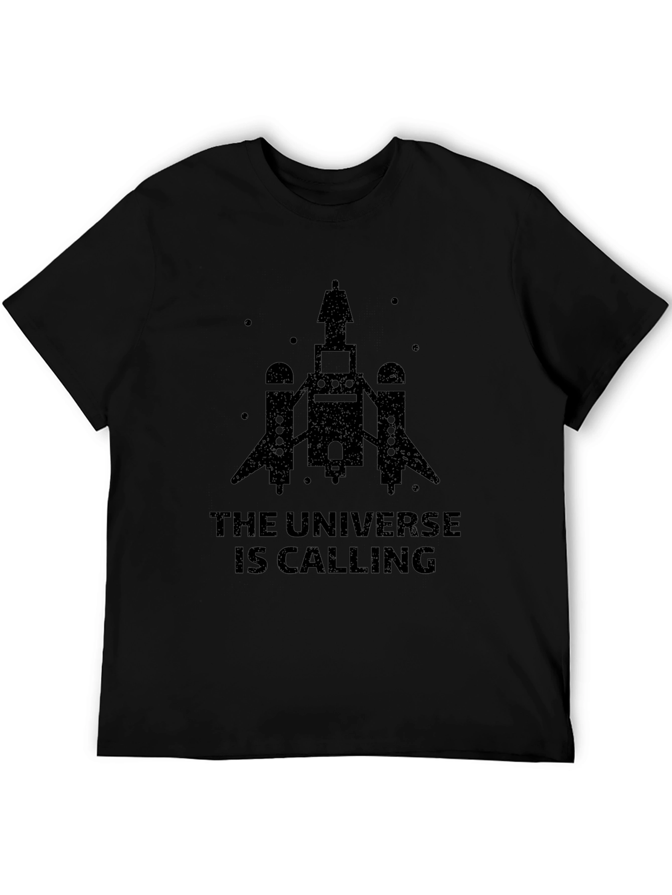 Universe Calling Graphic Tee - Black