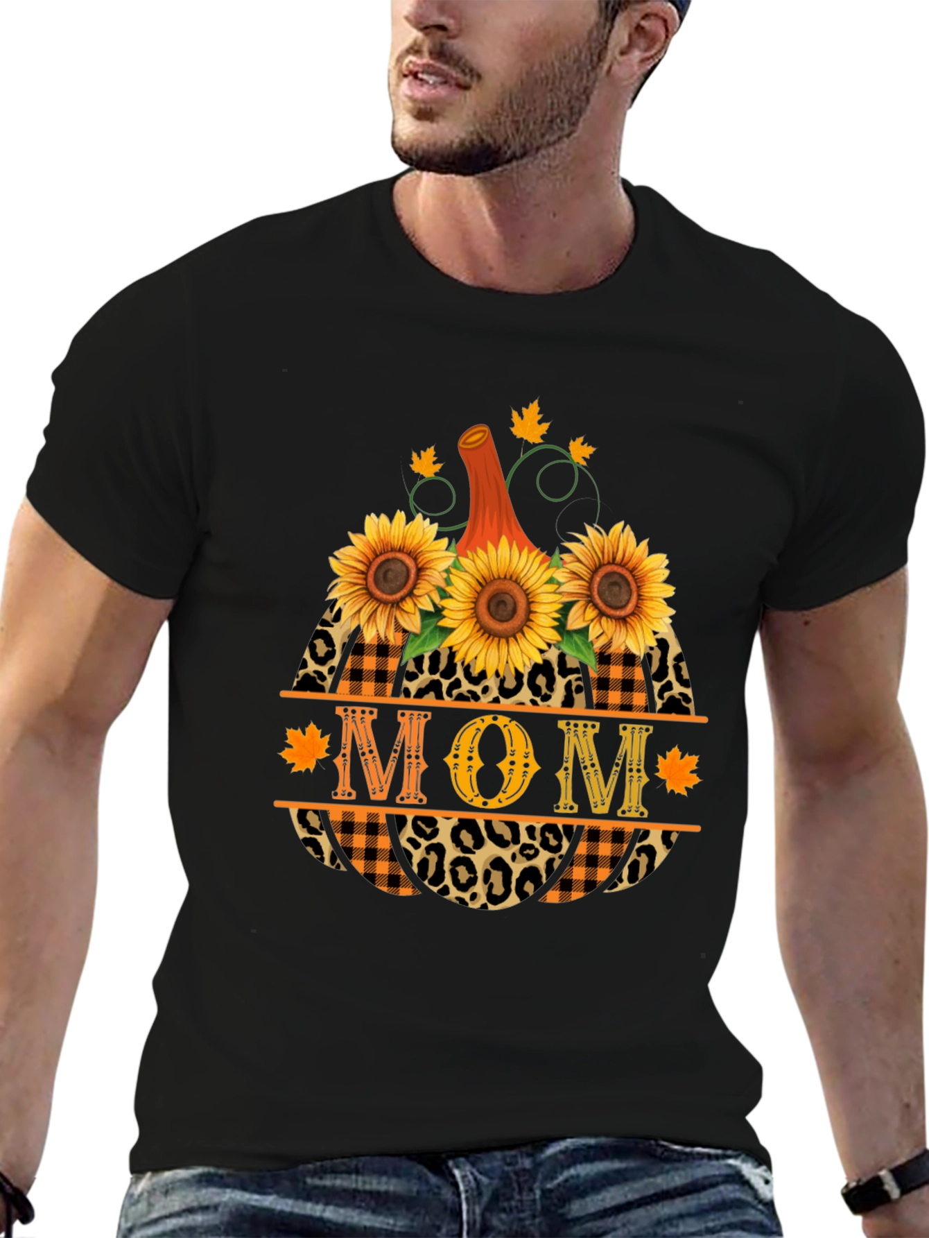 Mom Pumpkin Sunflower Fall T-Shirt