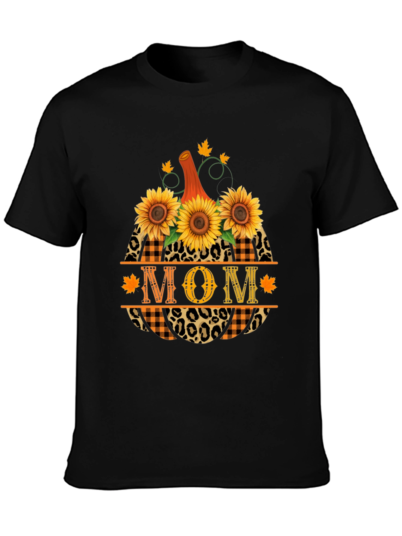 Mom Pumpkin Sunflower Fall T-Shirt