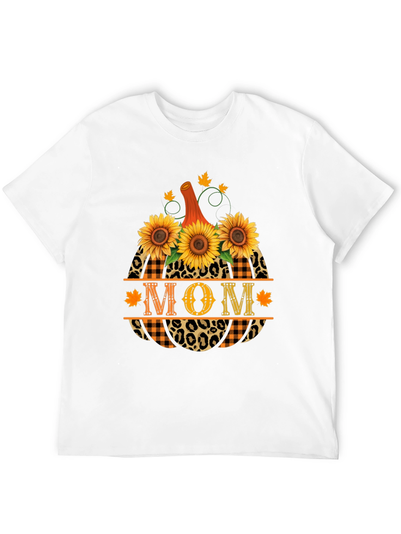 Mom Pumpkin Sunflower Fall T-Shirt