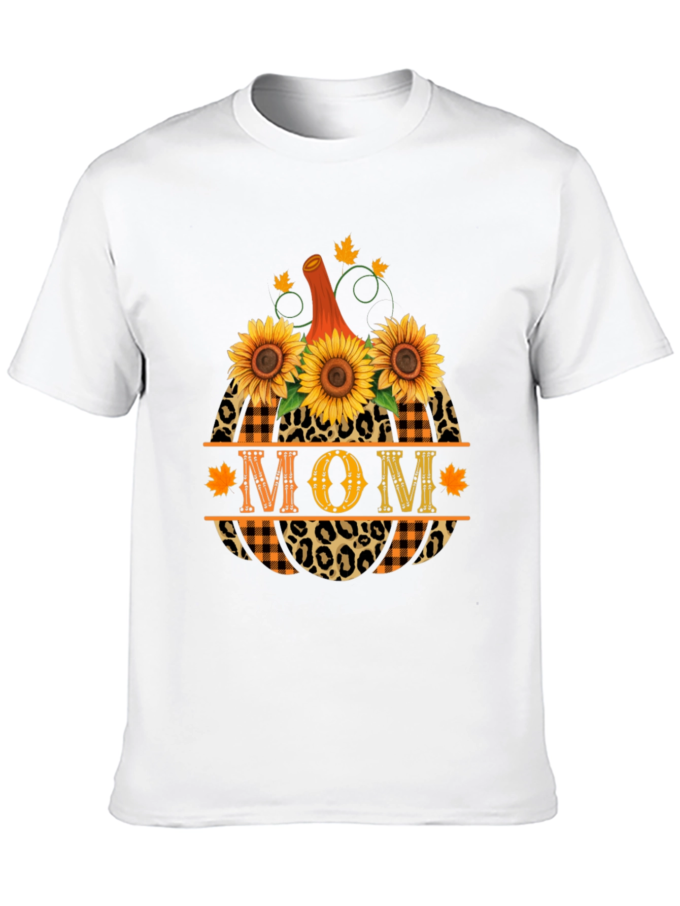 Mom Pumpkin Sunflower Fall T-Shirt