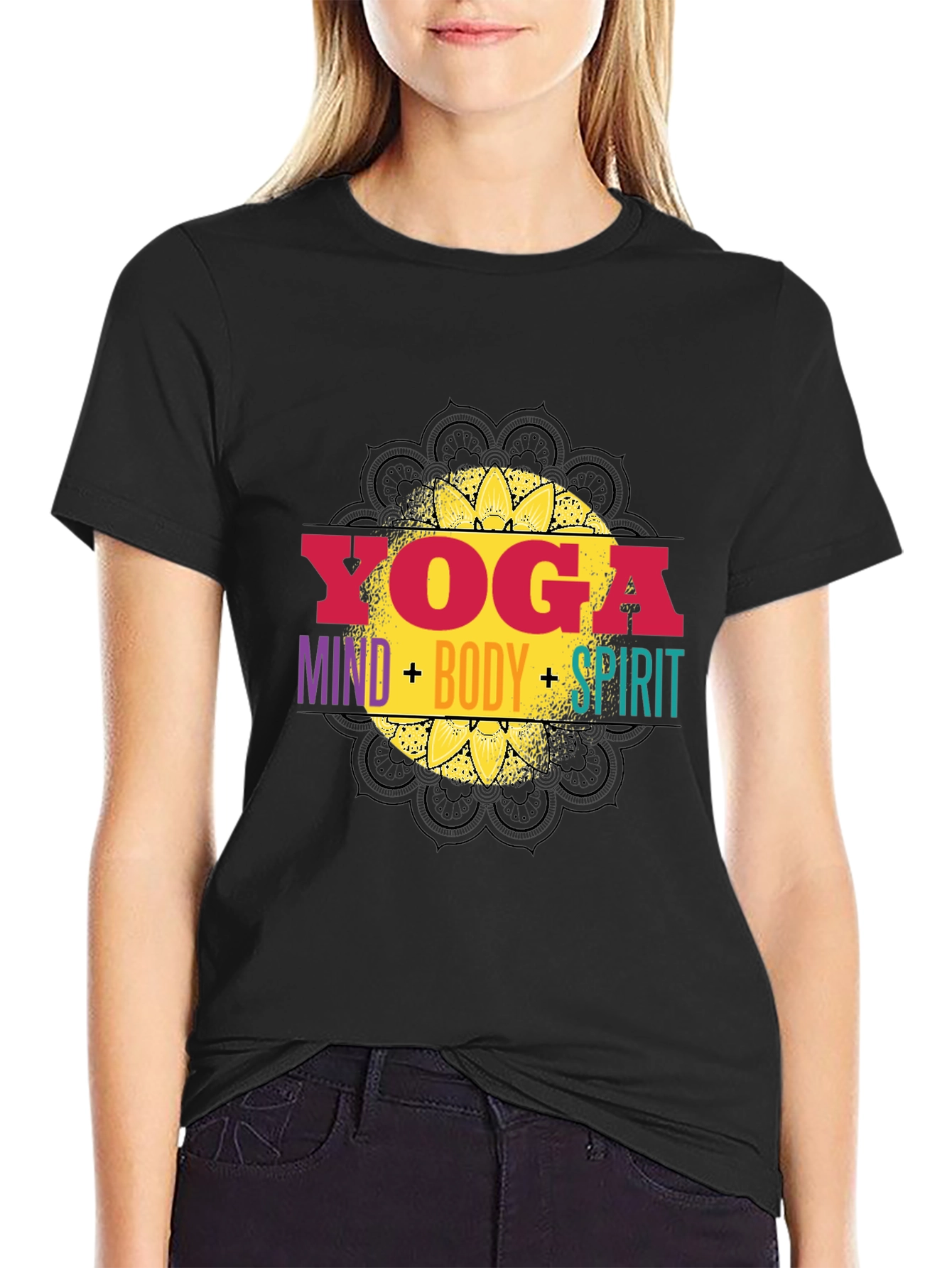Yoga Mind Body Spirit Graphic Tee