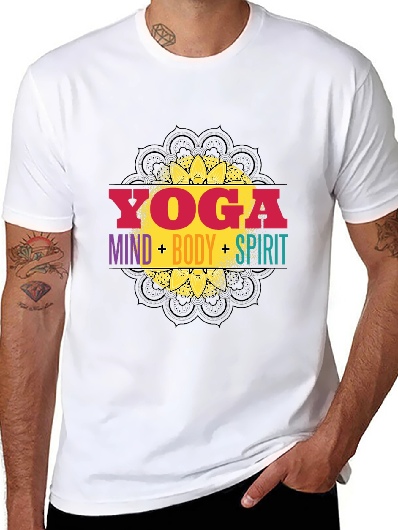 Yoga Mind Body Spirit Graphic Tee