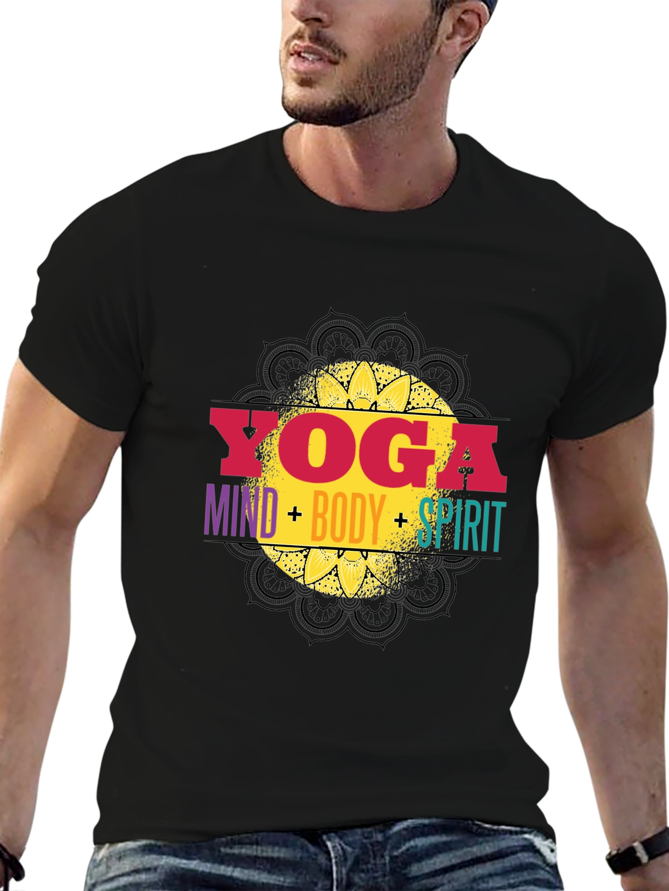 Yoga Mind Body Spirit Graphic Tee