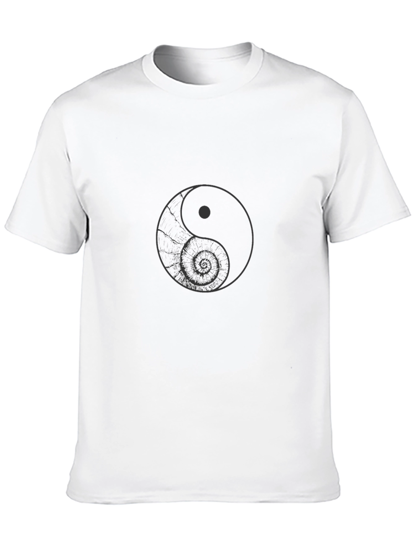 Yin and Yang Graphic Tee - Classic Black T-Shirt