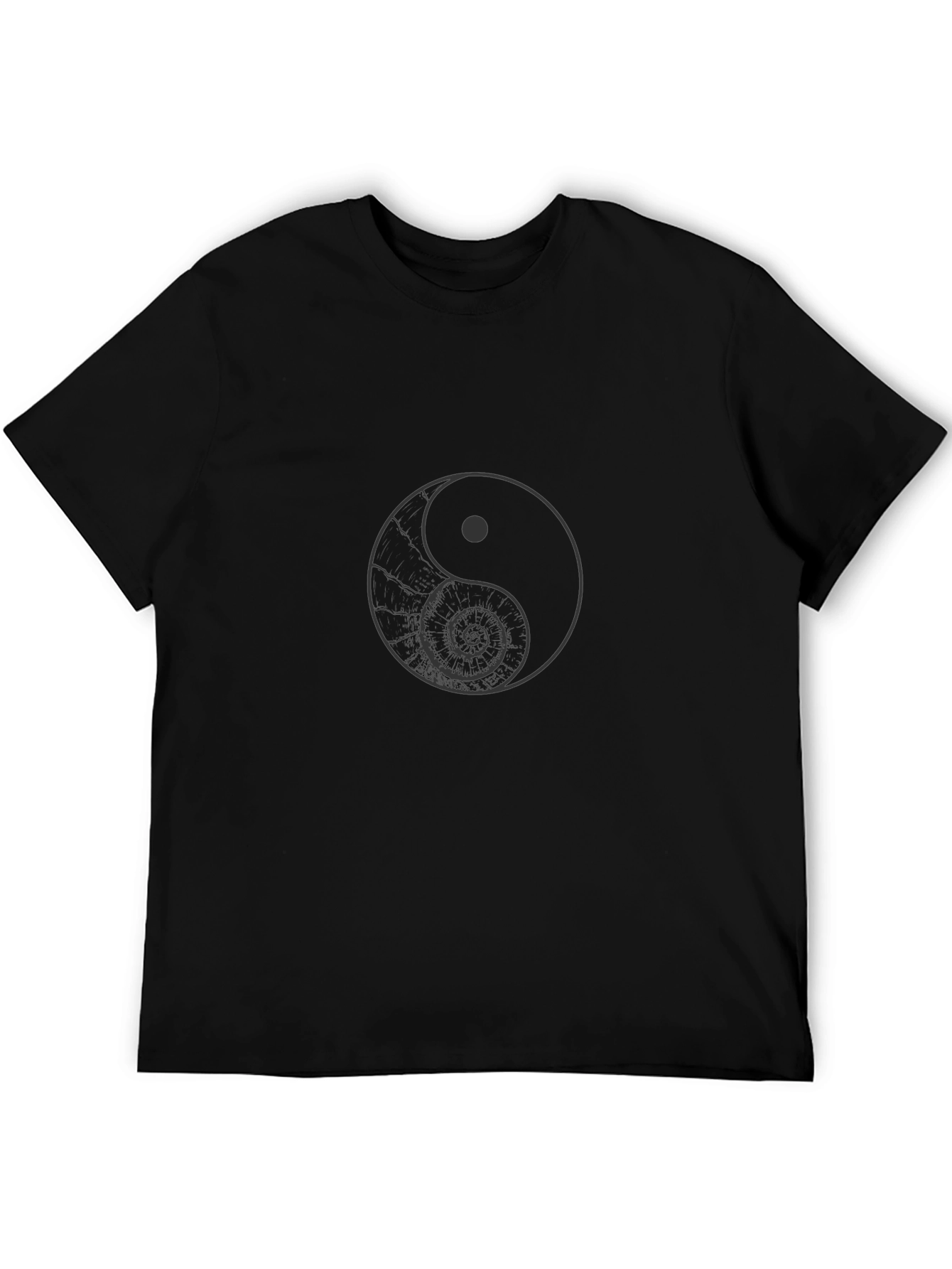 Yin and Yang Graphic Tee - Classic Black T-Shirt
