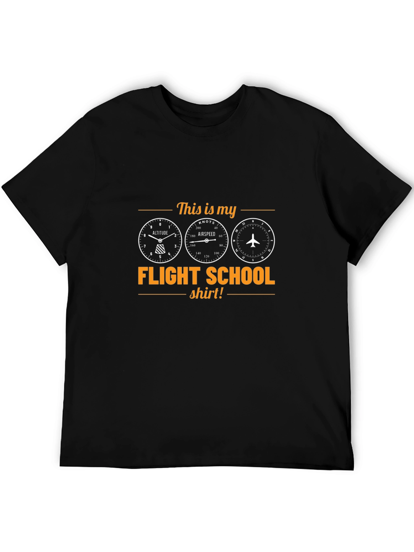 Flight School Pilot T-Shirt - Aviation Gift