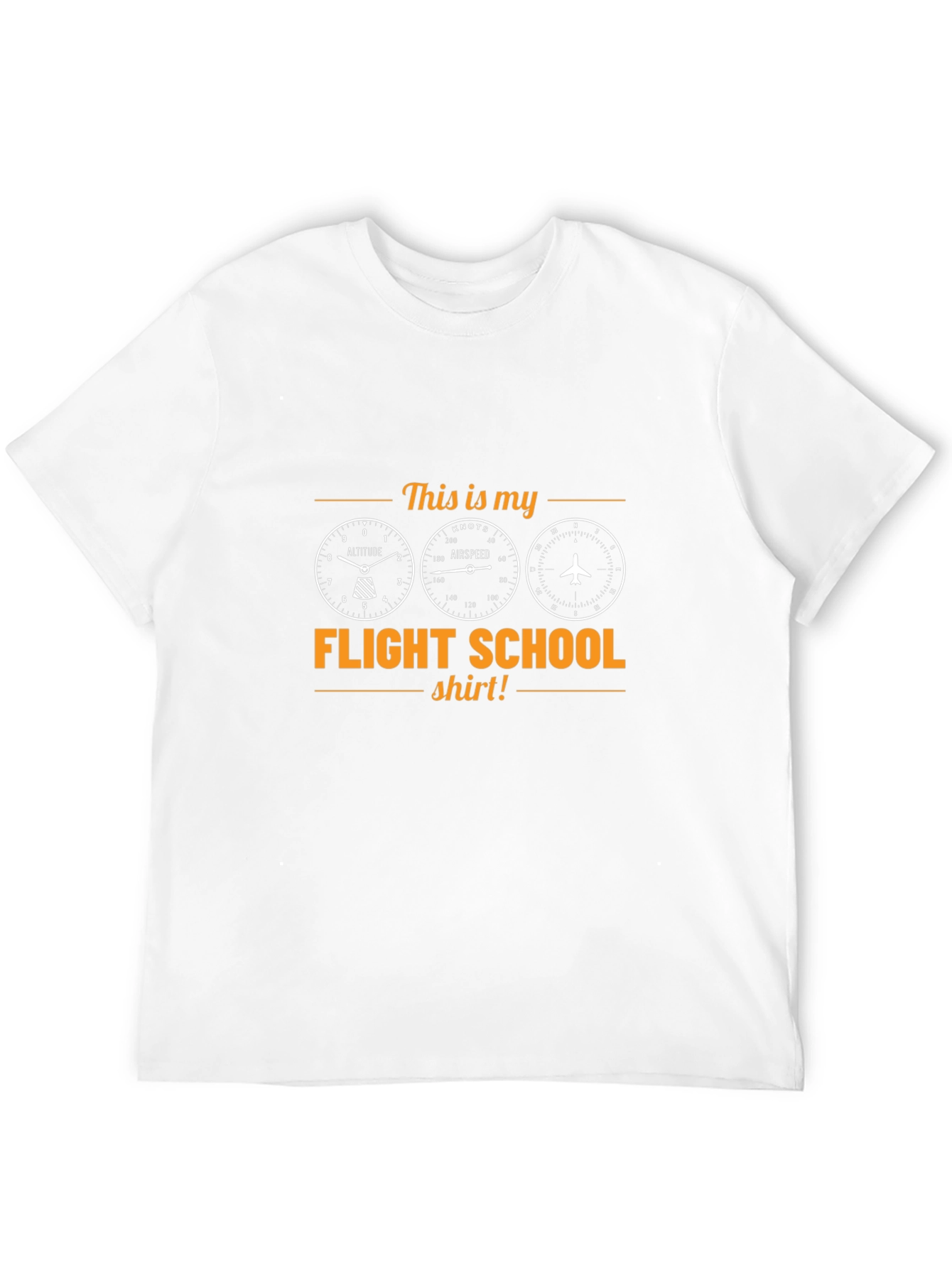 Flight School Pilot T-Shirt - Aviation Gift