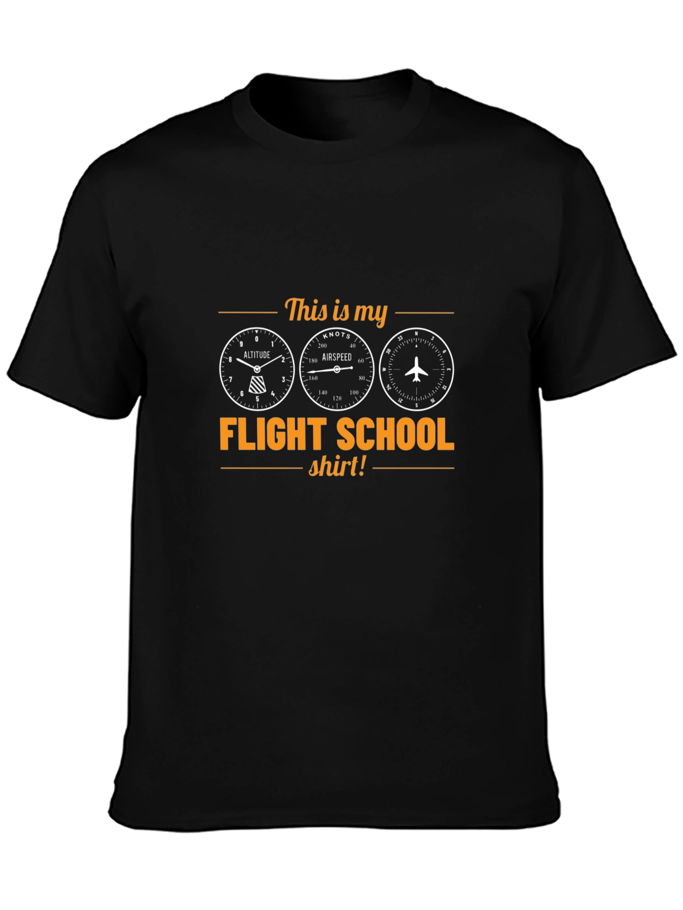 Flight School Pilot T-Shirt - Aviation Gift