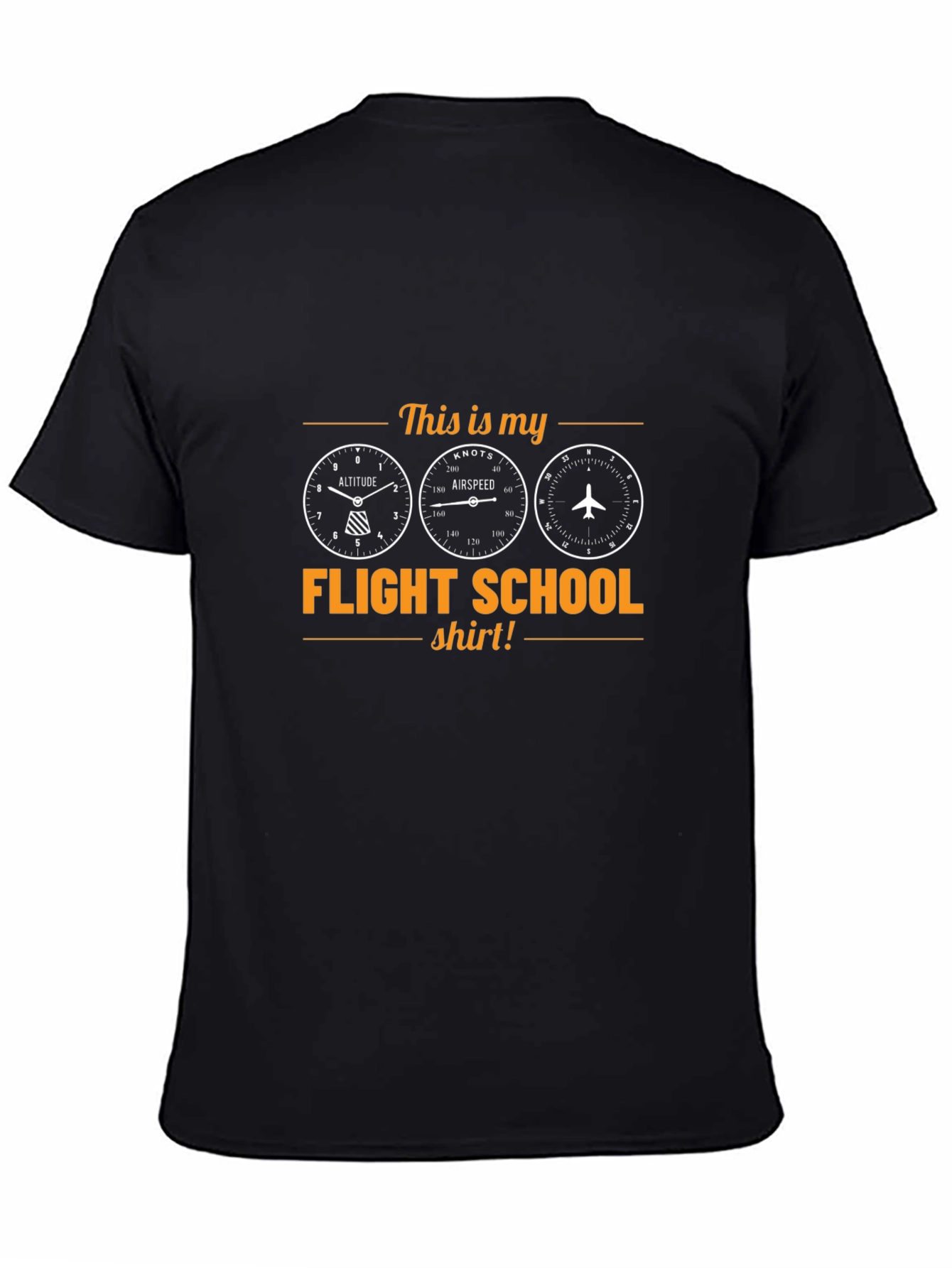 Flight School Pilot T-Shirt - Aviation Gift