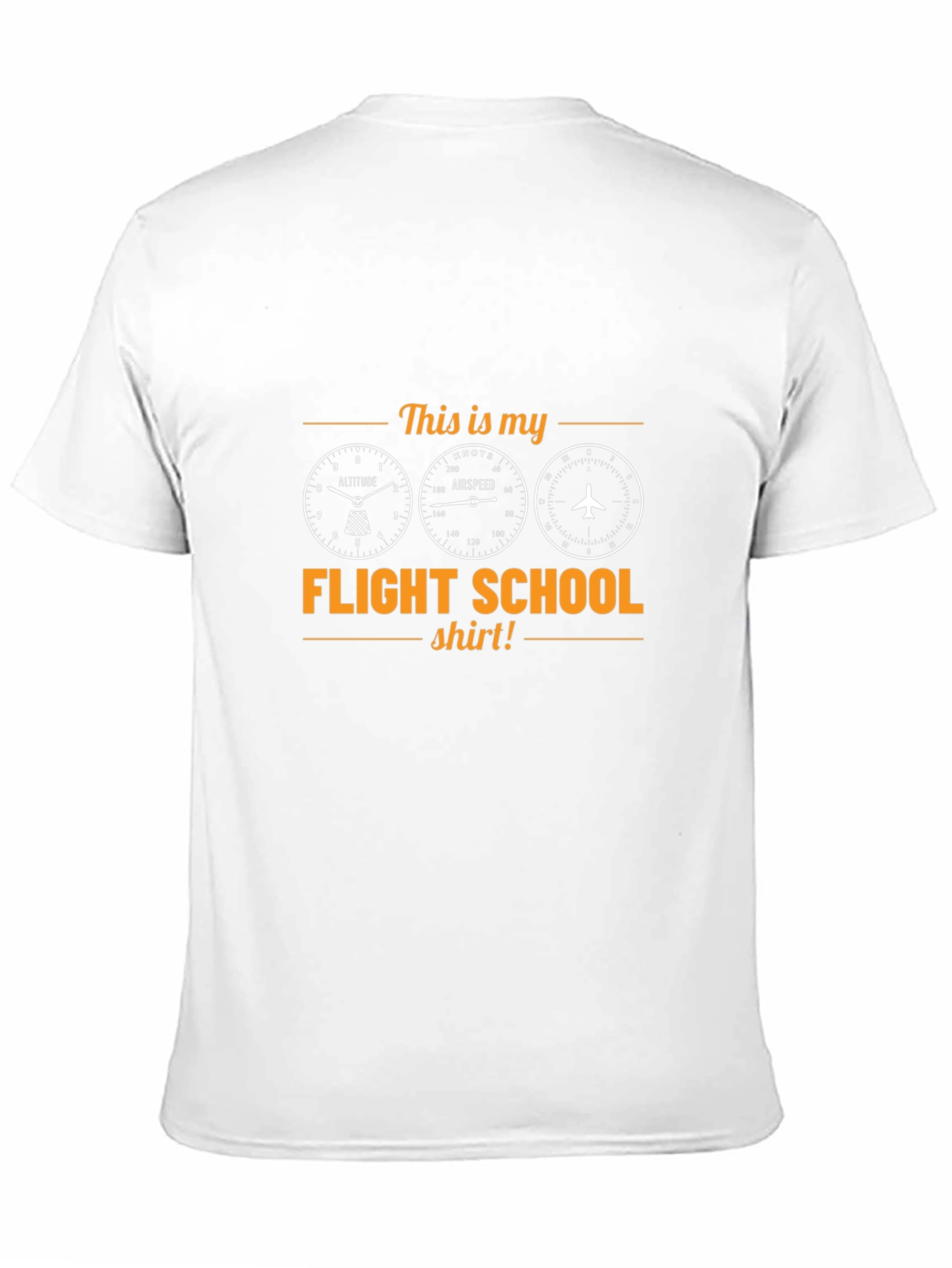 Flight School Pilot T-Shirt - Aviation Gift