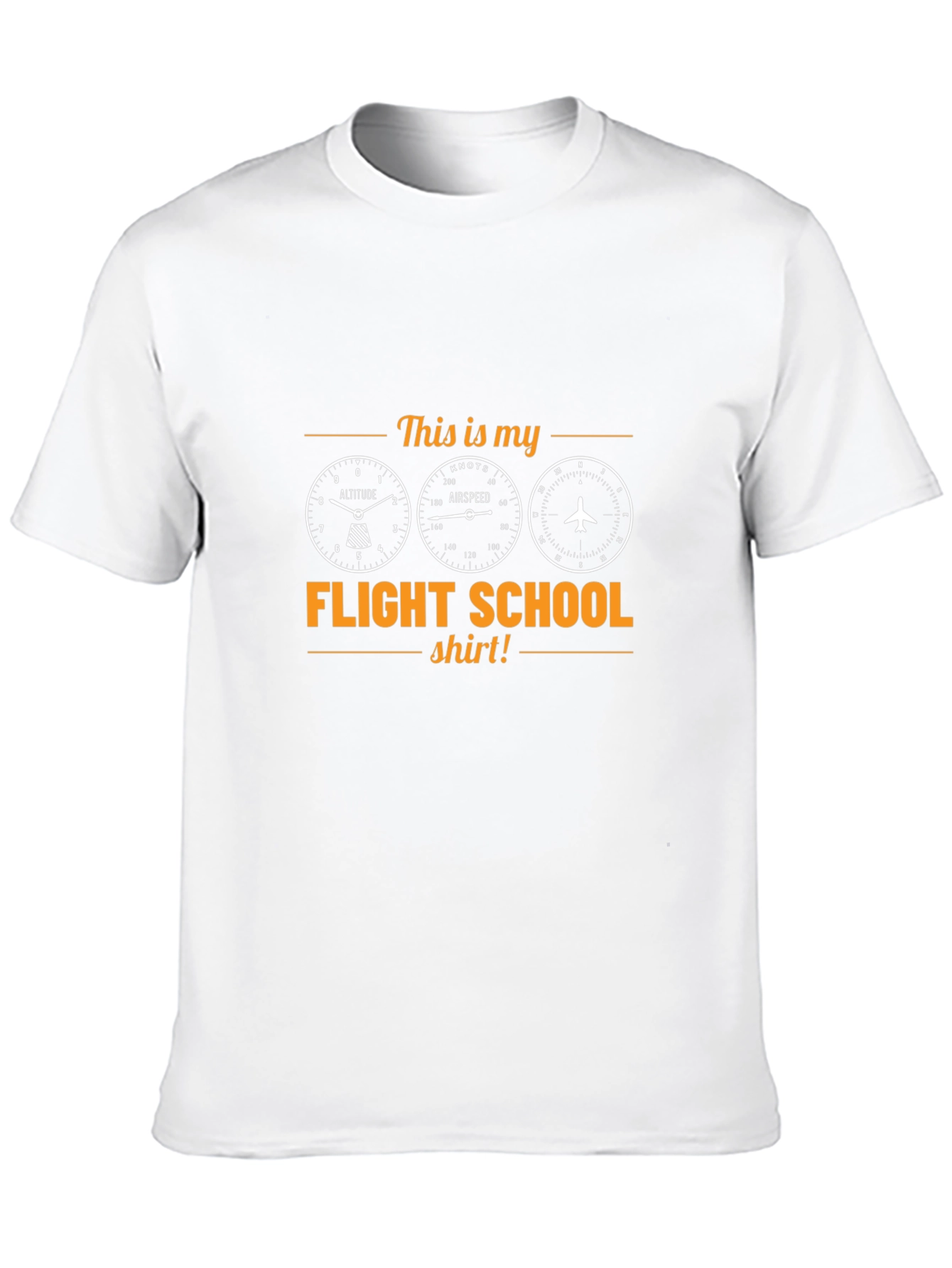 Flight School Pilot T-Shirt - Aviation Gift