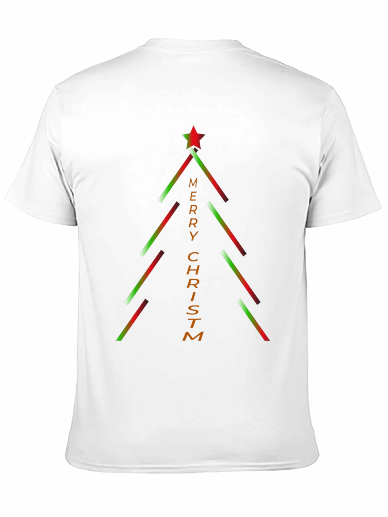Merry Christm-as Christmas Tree Graphic T-Shirt