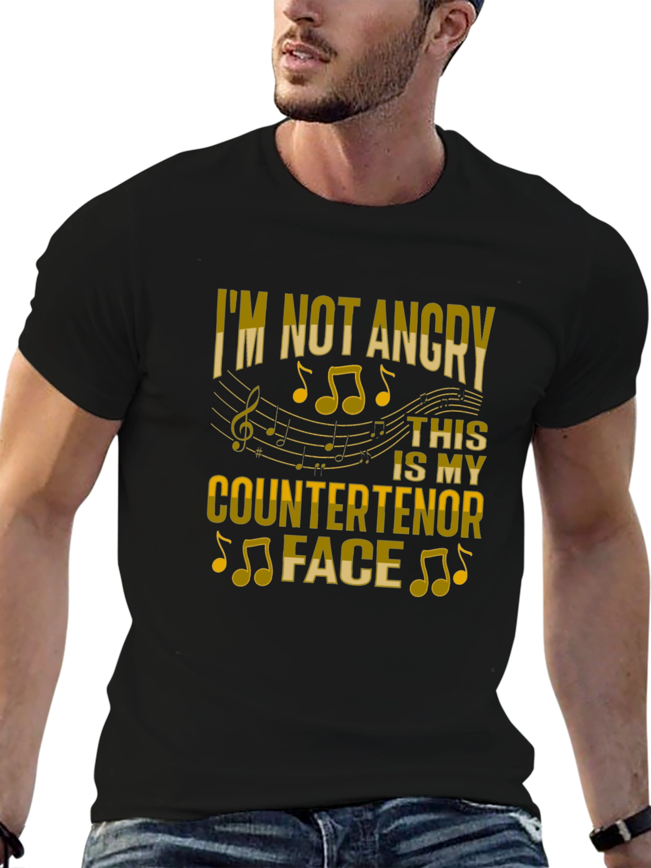 Countertenor Face T-Shirt - Music Lover Tee