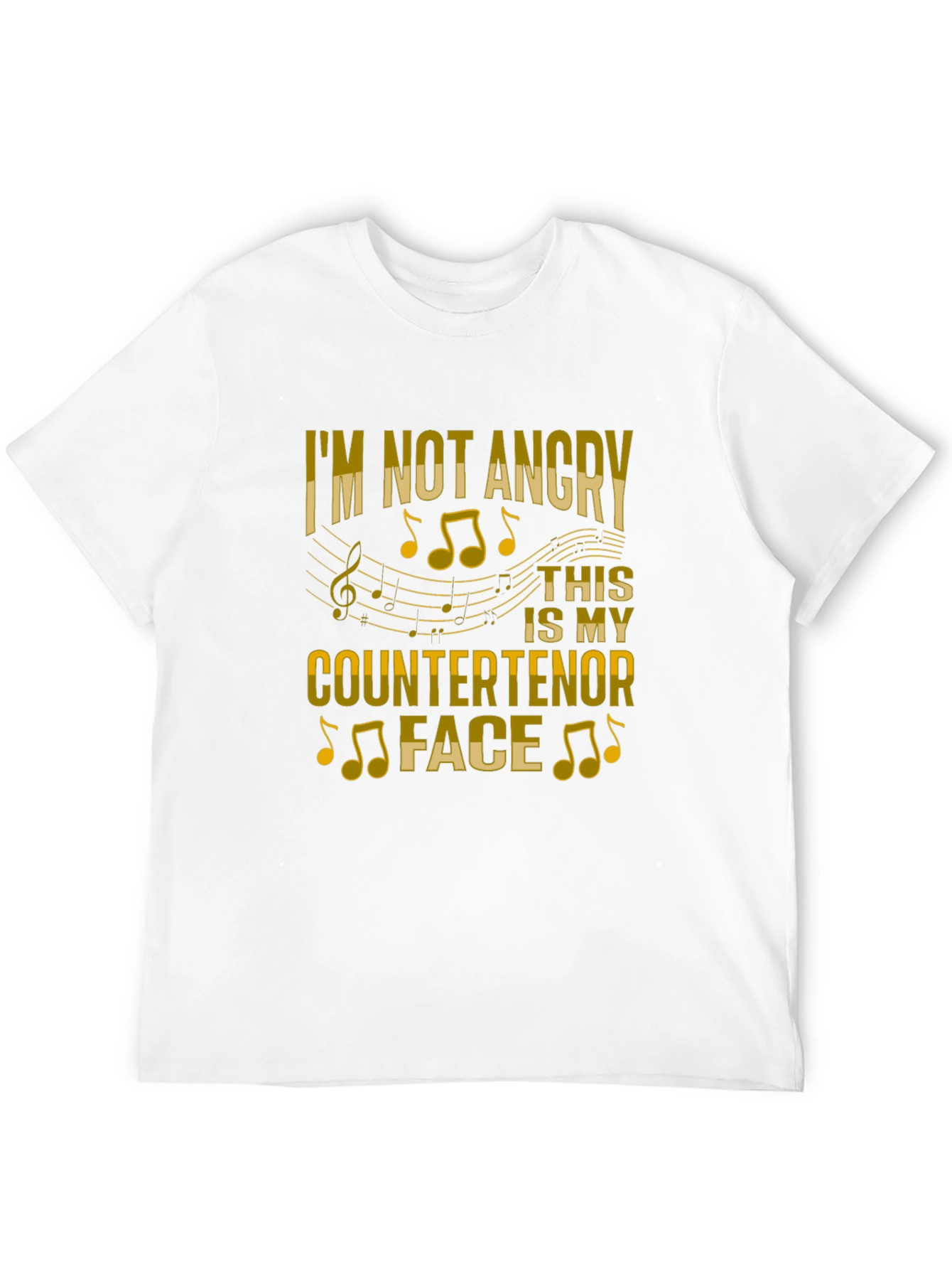 Countertenor Face T-Shirt - Music Lover Tee