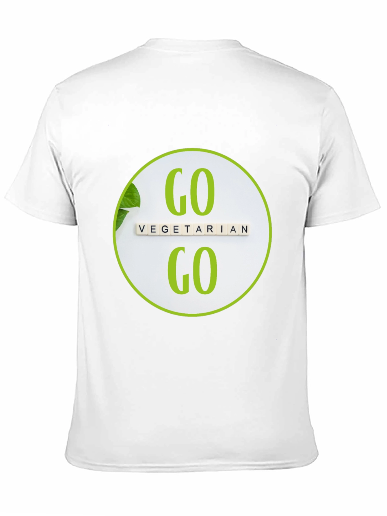 Go Vegetarian T-Shirt: Black Vegan Tee