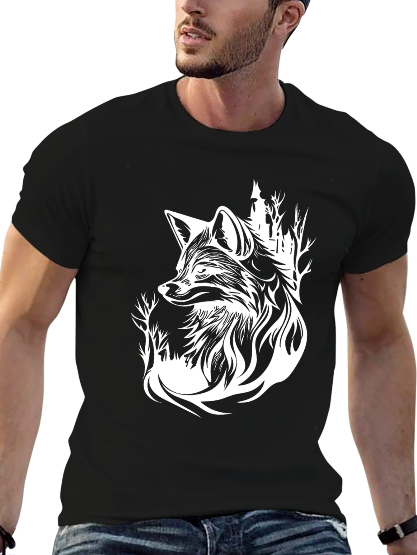 Fox Graphic Black T-Shirt