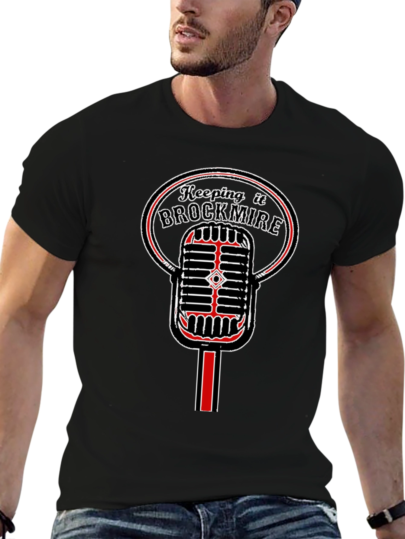 Keeping it Brockmire Microphone T-Shirt