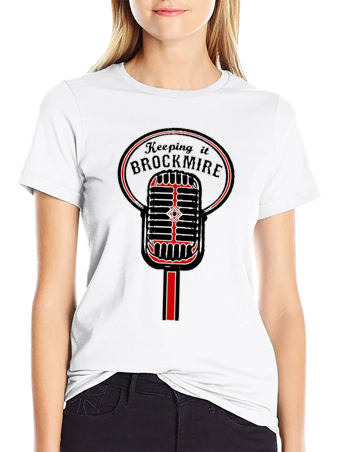 Keeping it Brockmire Microphone T-Shirt