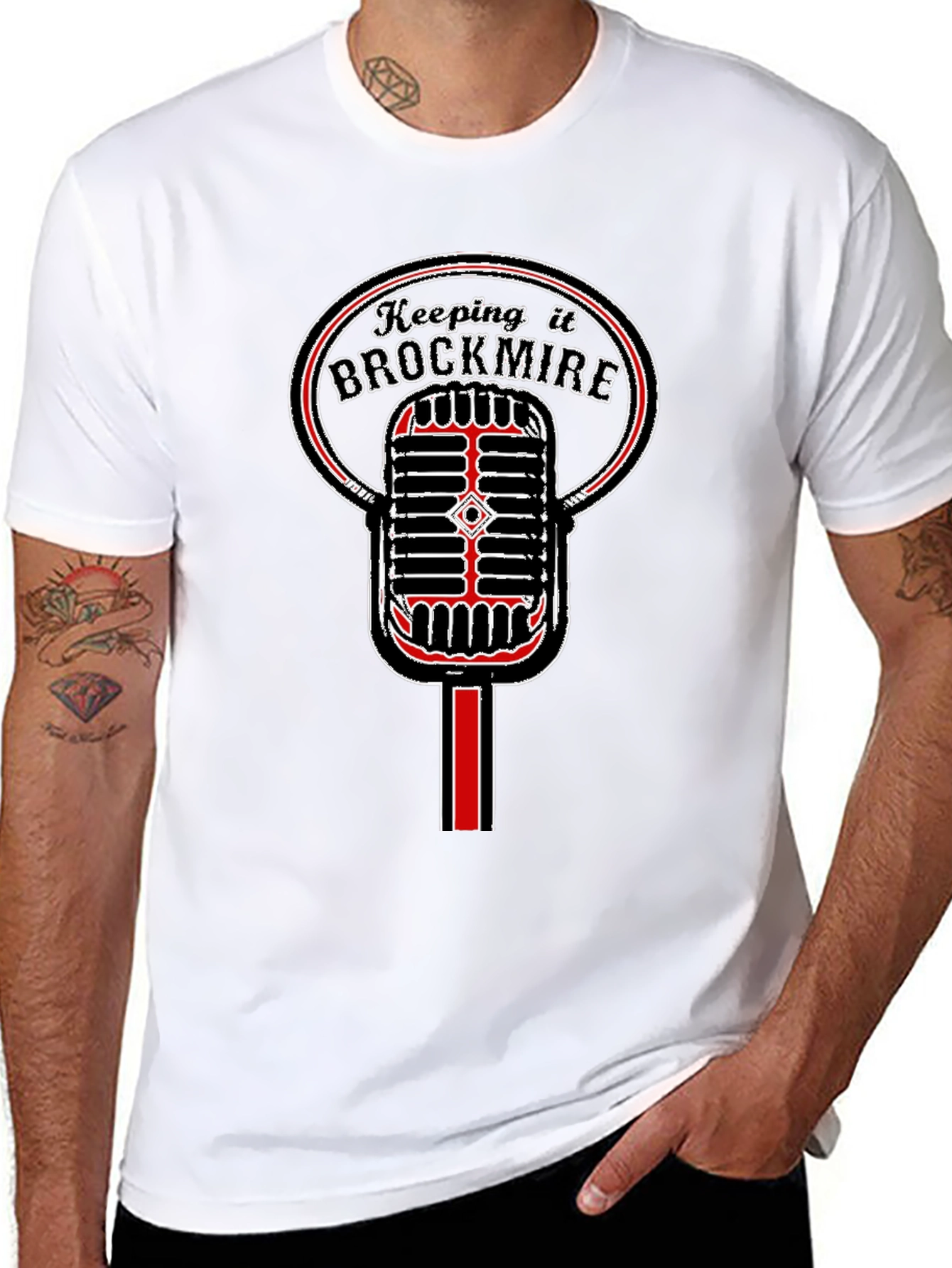 Keeping it Brockmire Microphone T-Shirt