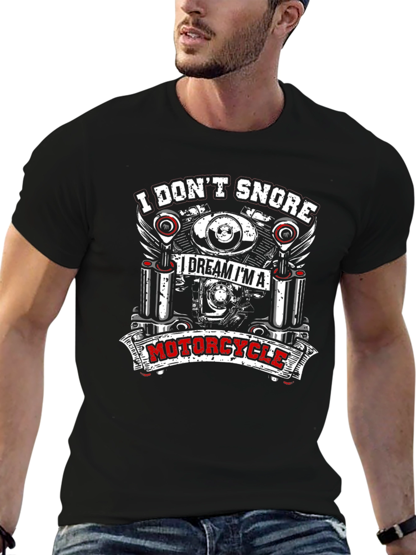 I Dont Snore Motorcycle T-Shirt