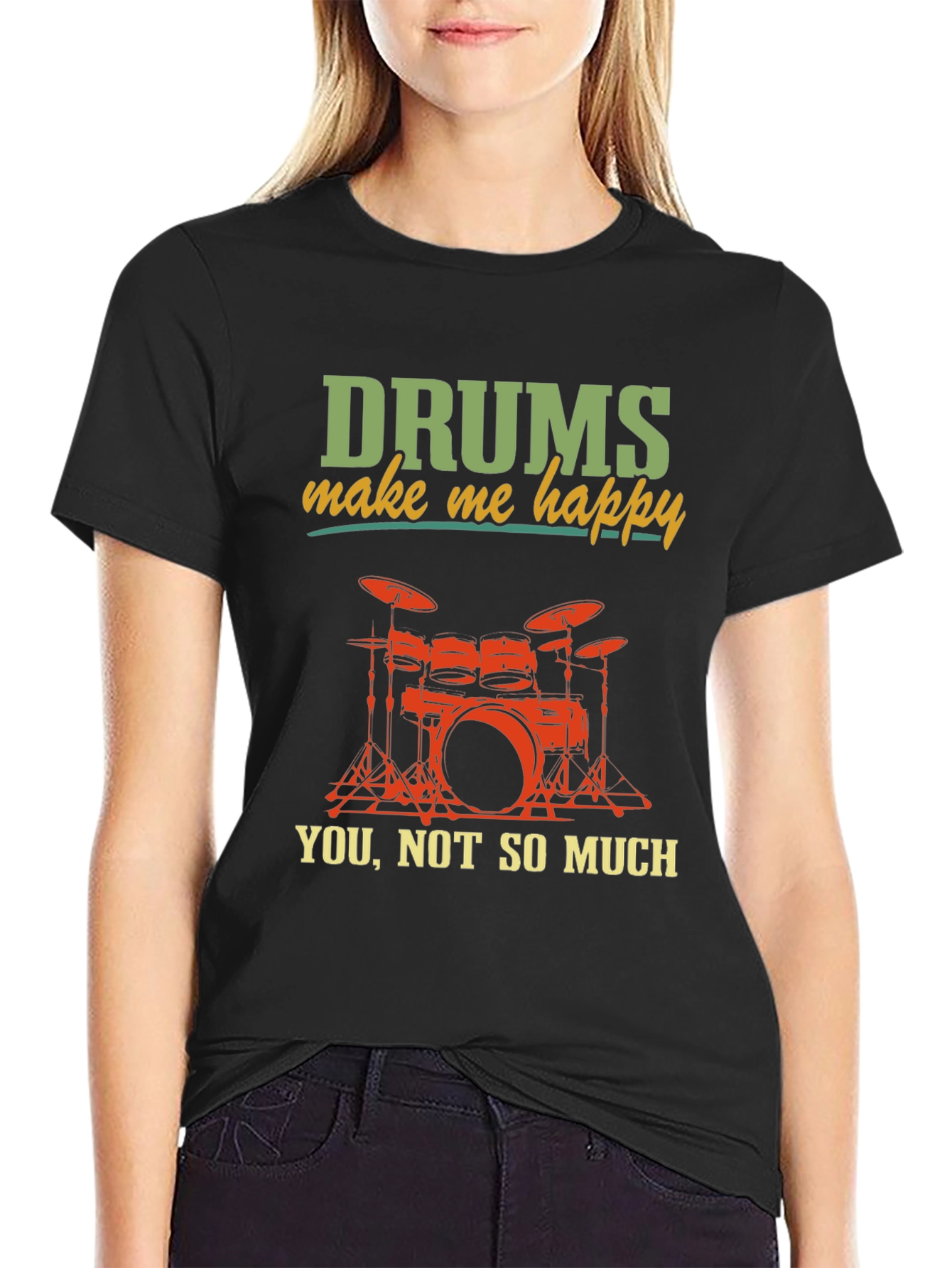Drums Make Me Happy T-Shirt