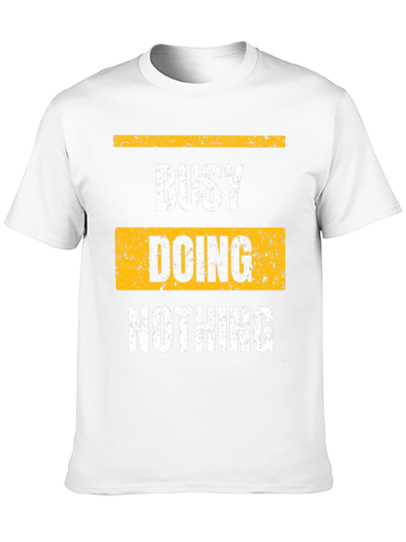Busy Doing Nothing Black Graphic T-Shirt
