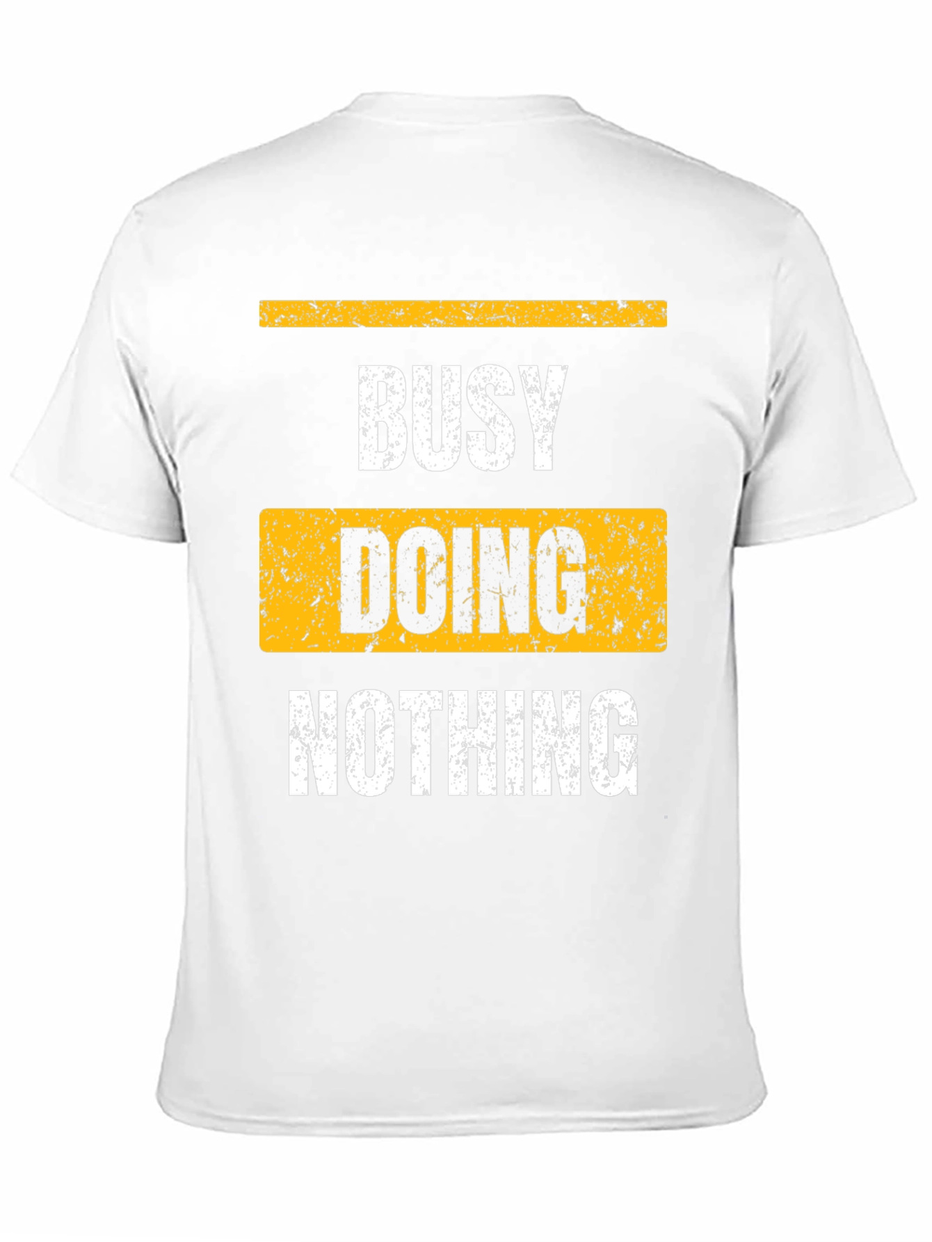 Busy Doing Nothing Black Graphic T-Shirt