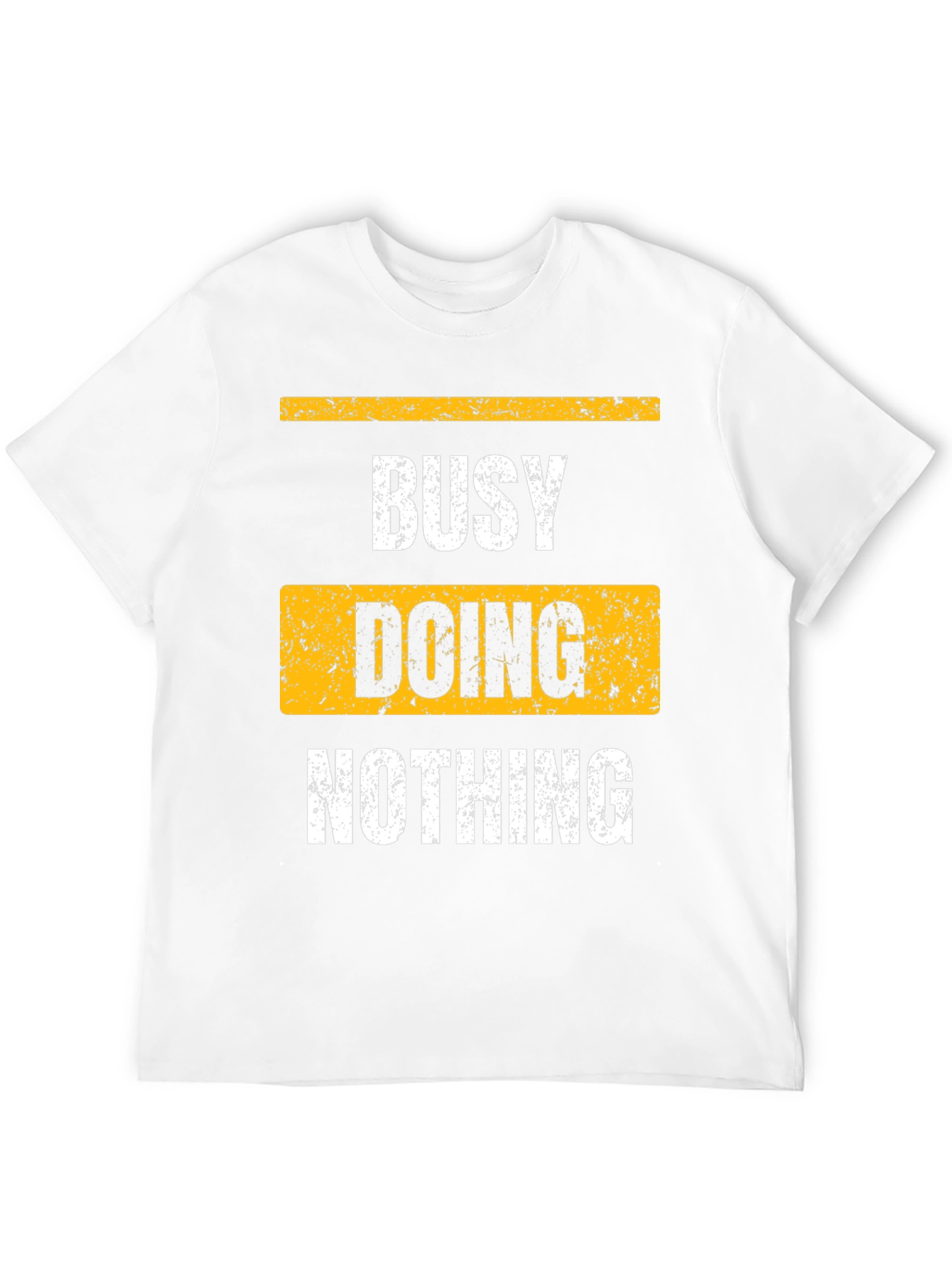 Busy Doing Nothing Black Graphic T-Shirt