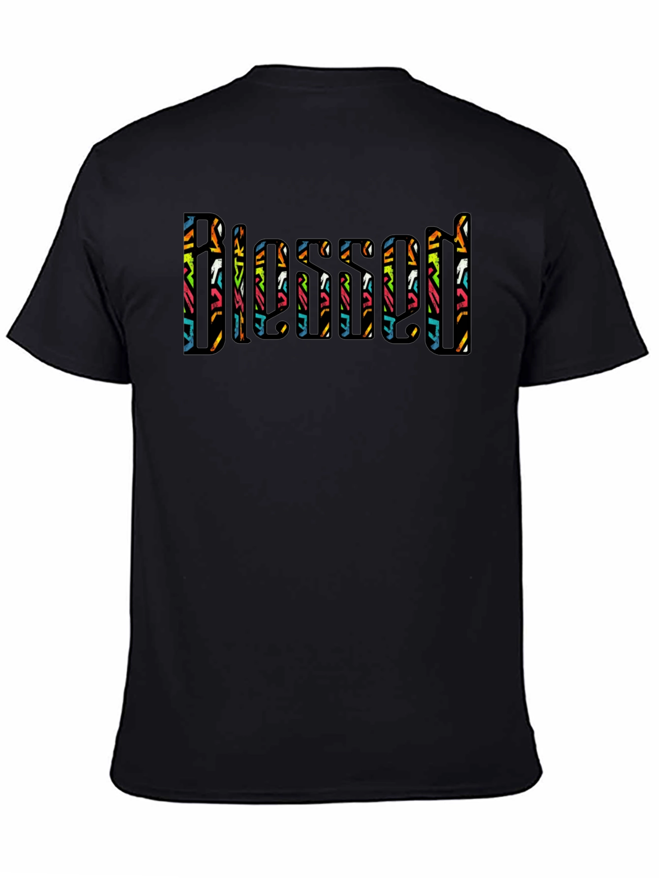 Blessed Graphic T-Shirt - Stylish Black Tee