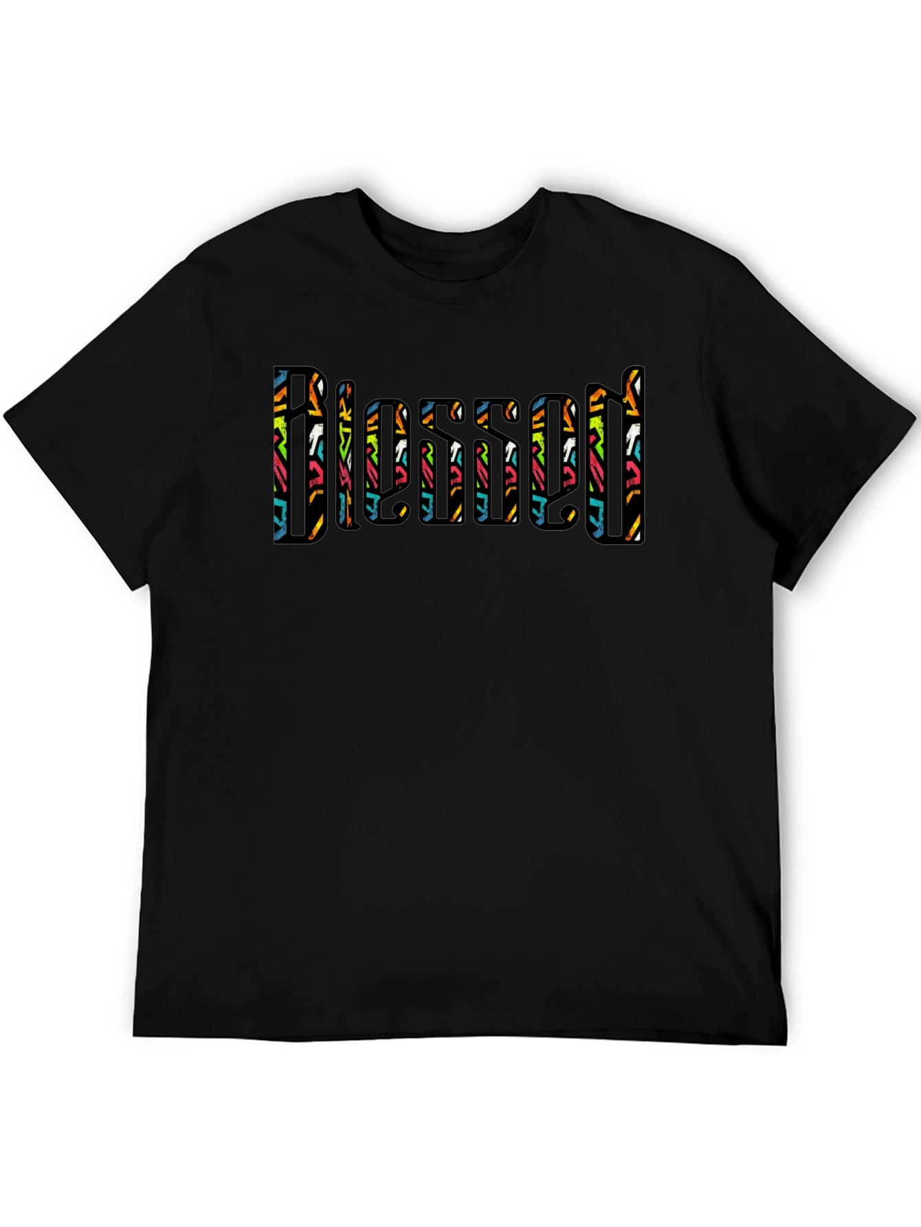Blessed Graphic T-Shirt - Stylish Black Tee