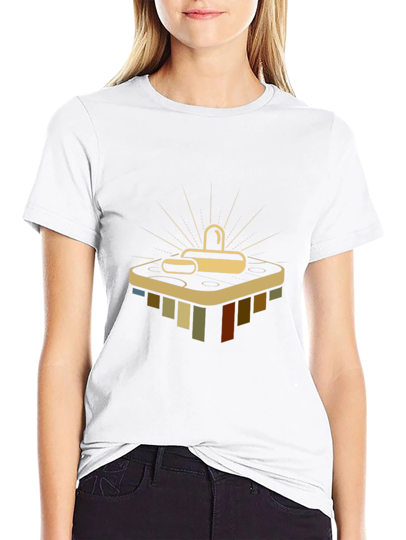 Retro Air Hockey T-Shirt - Classic Game Design
