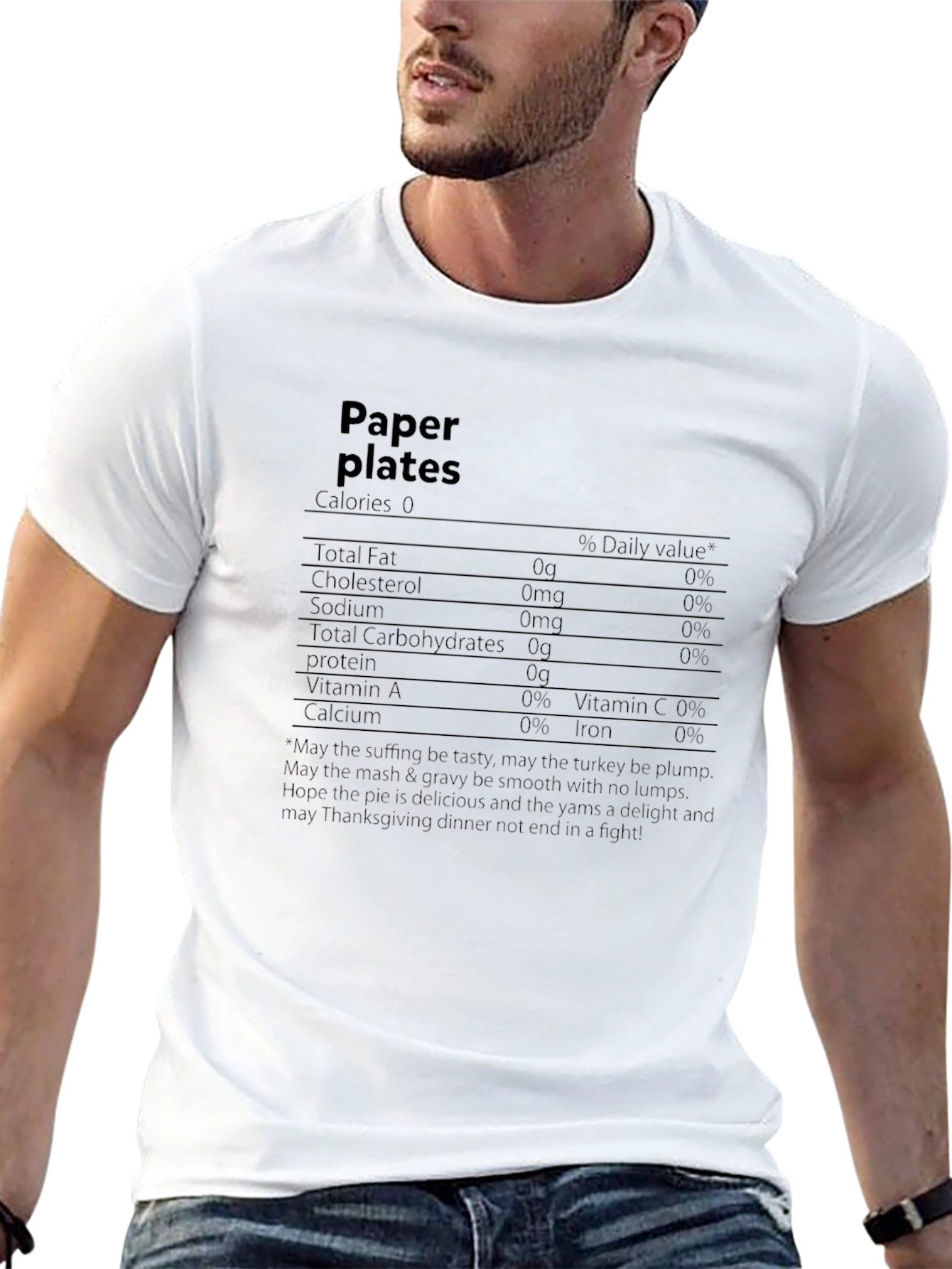 Paper Plates Nutrition Facts T-Shirt