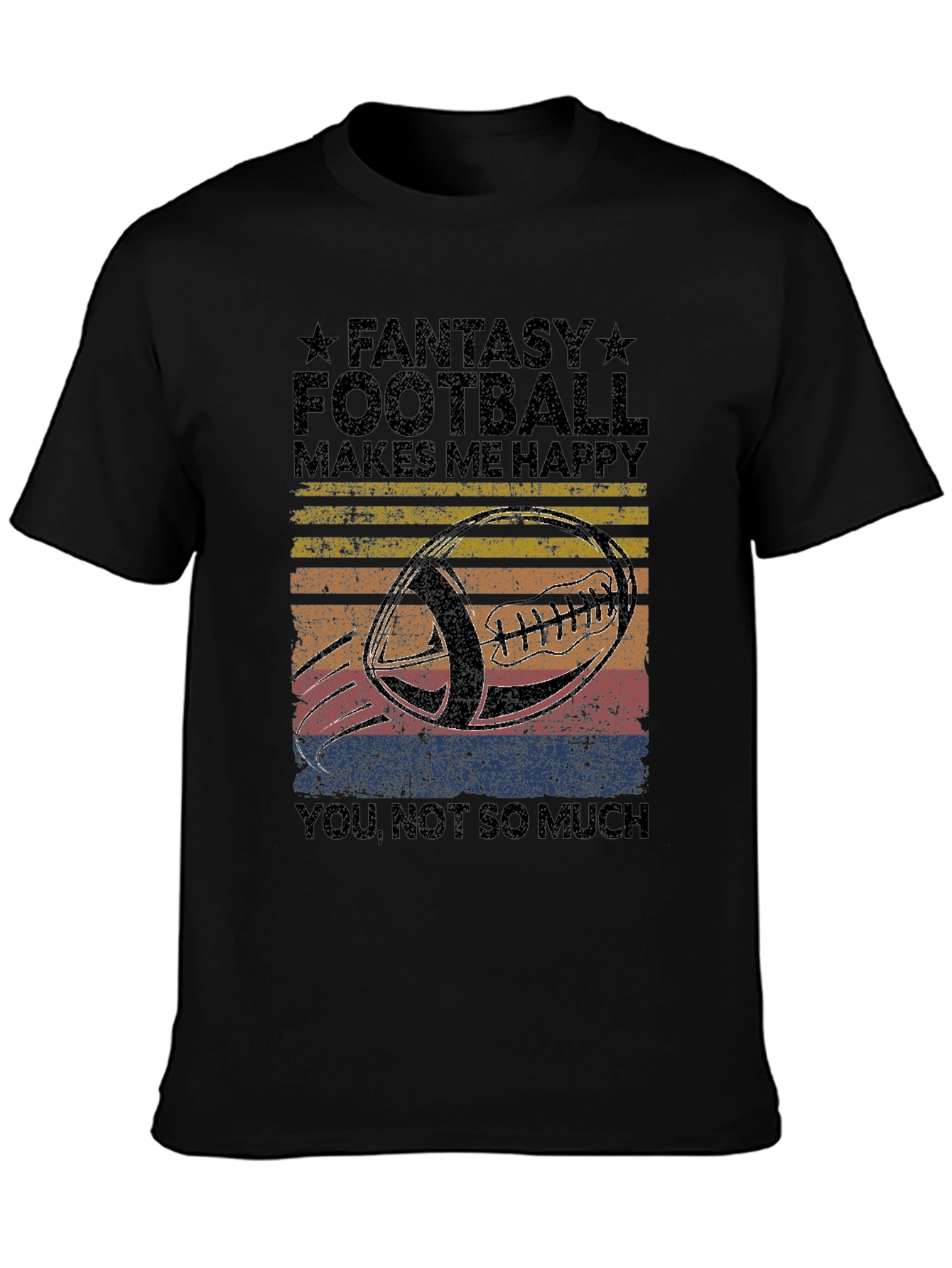 Fantasy Football Makes Me Happy T-Shirt
