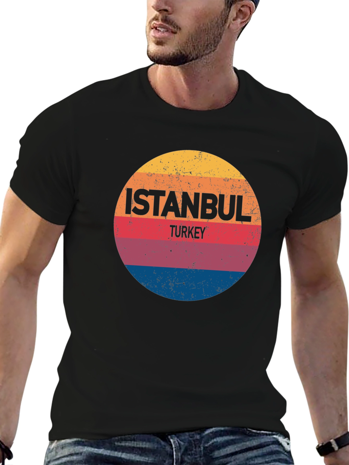 Istanbul Turkey Retro Graphic T-Shirt