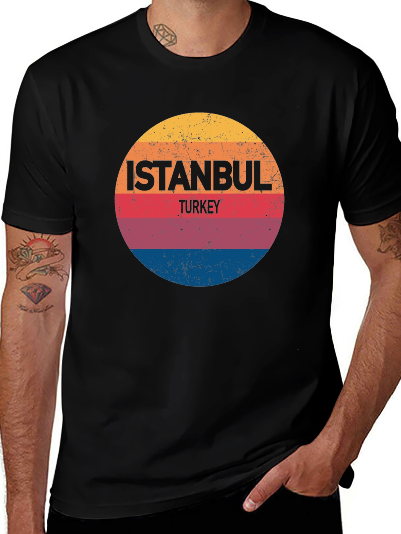 Istanbul Turkey Retro Graphic T-Shirt